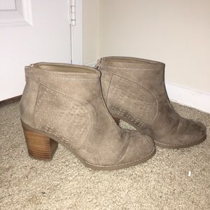 Grey cut out Booties